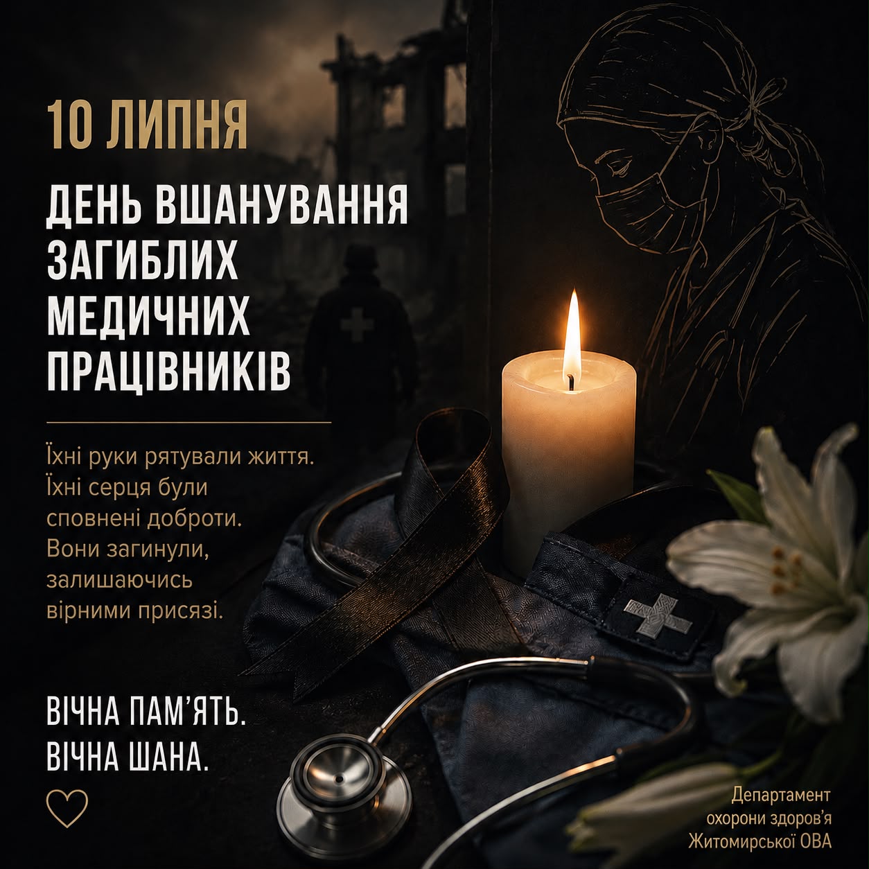 10 липня – День вшанування загиблих медиків